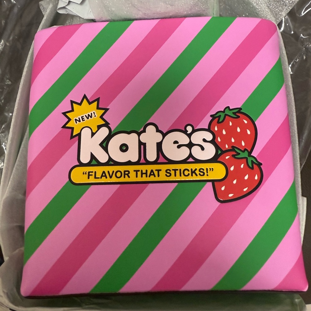 Kate's Pink and Green Striped Candy Crossbody bag